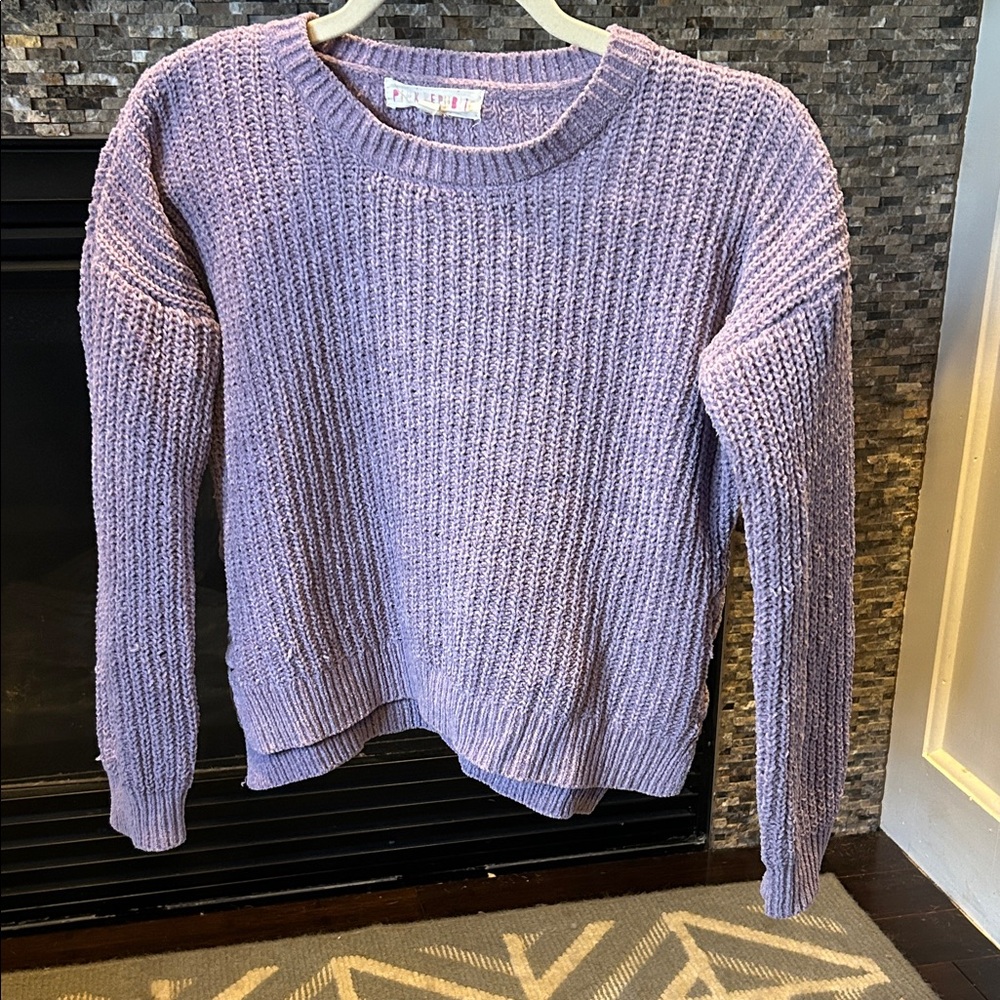 Pink Republic Lavender Crew Neck Sweater